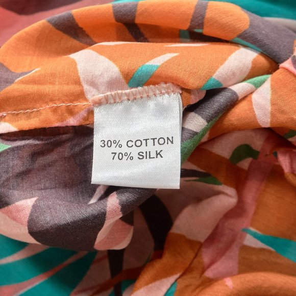 Joyce & Girls Silk Cotton Women's Palazzo Pants, High Waist, Size XS - Picture 8 of 9